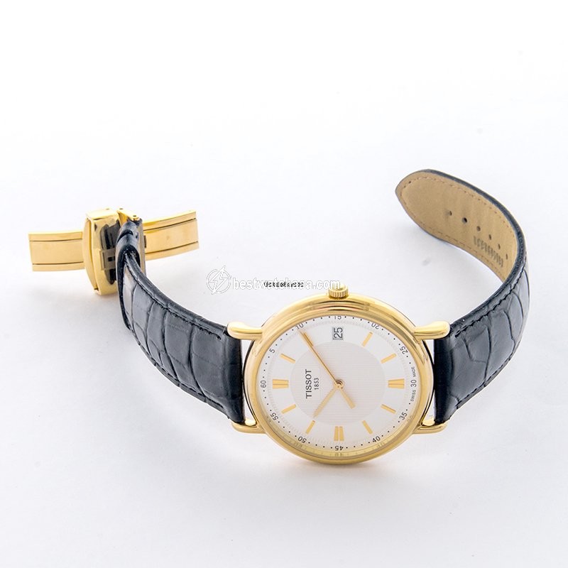 IMG_9086 Tissot Carson Mens watch Unisex Quartz Yellow gold T907.410.16.031.00 3