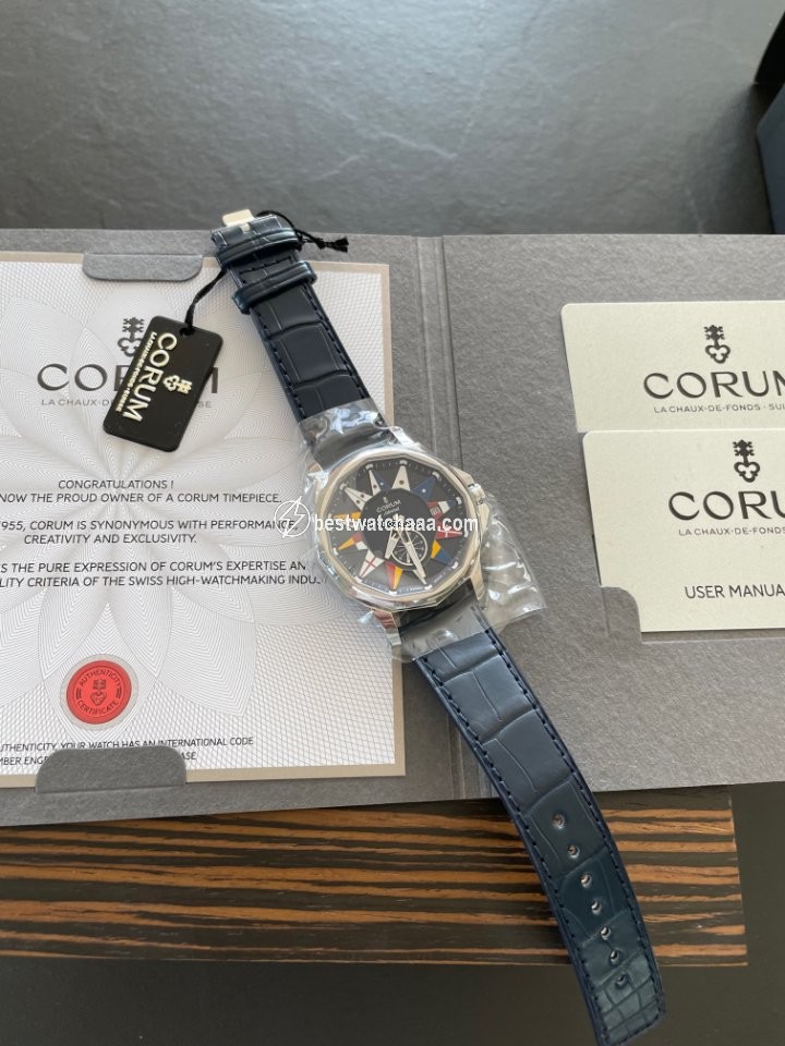 IMG_9086 Corum Admirals Cup Legend 42 Mens watch Unisex Automatic Steel 395.101.20 0F03 AB12 3
