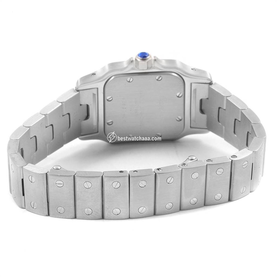 IMG_9086 Cartier Santos Galbee Womens watch Quartz Steel W20056D6 3