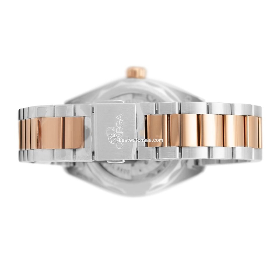 IMG_9081 Omega Seamaster Aqua Terra Womens watch Automatic Gold Steel 220.20.34.20.52.001 Replica 4