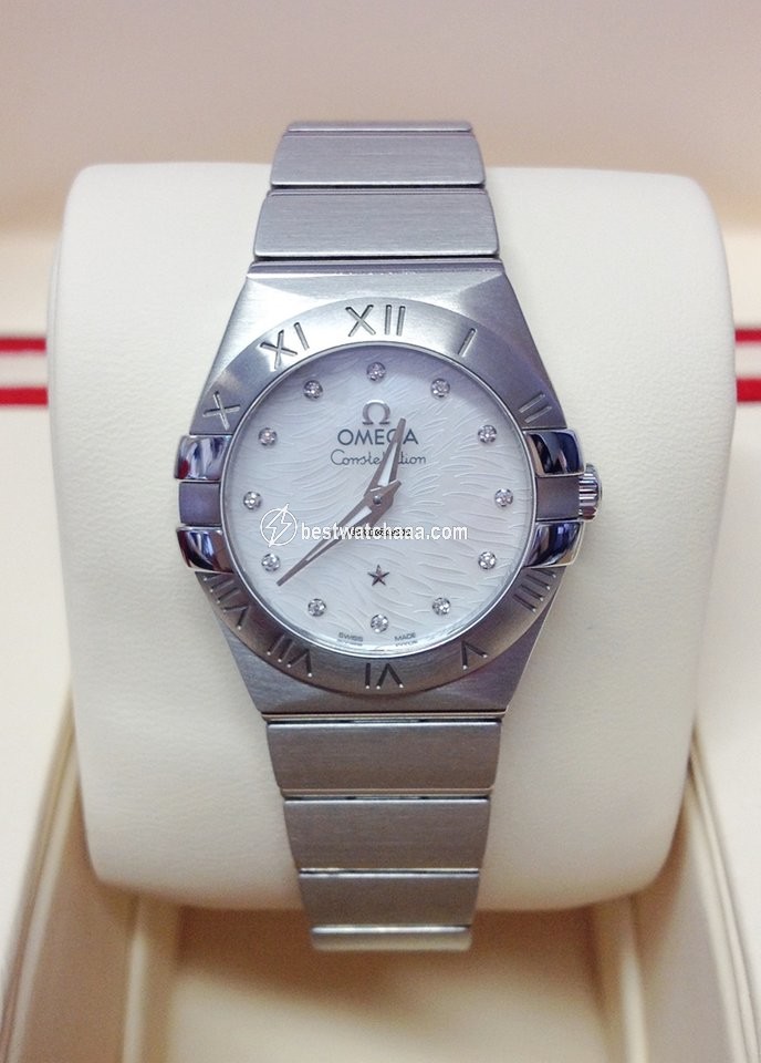 IMG_9081 Omega Constellation Quartz Womens watch Quartz Steel 123.10.24.60.55.004 Replica 4