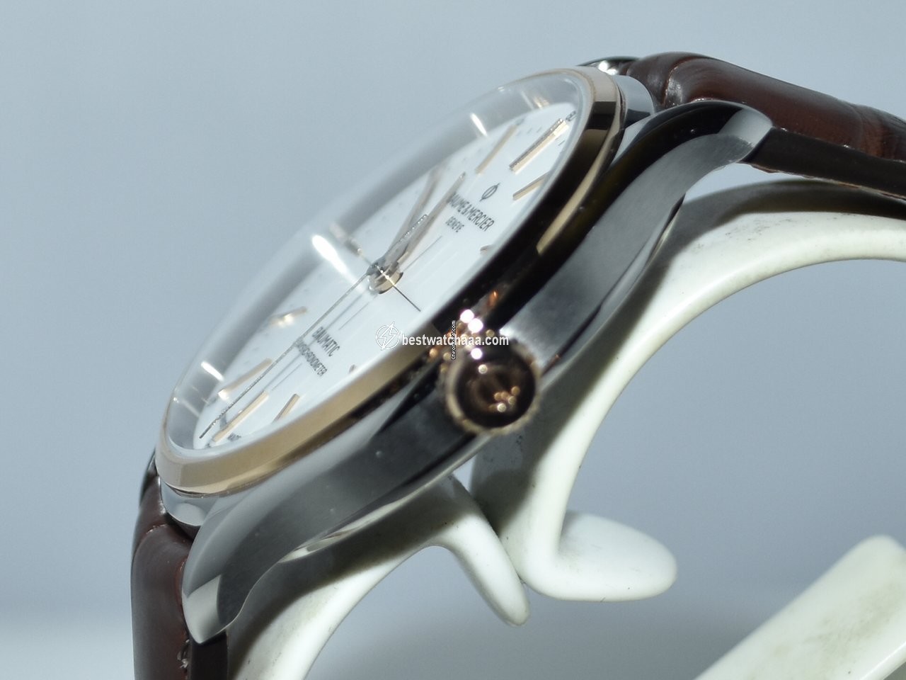 IMG_9081 Baume & Mercier Clifton Mens watch Unisex Automatic Gold Steel MOA10519 Replica 4