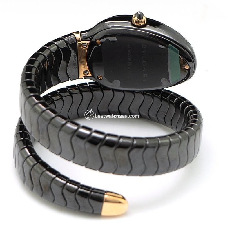 IMG_9081 Bulgari Serpenti Womens watch Quartz Ceramic 102734 Replica 4