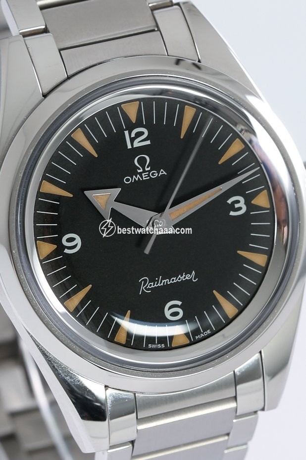 IMG_9081 Omega Seamaster Railmaster Mens watch Unisex Automatic Steel 220.10.38.20.01.002. Replica 4