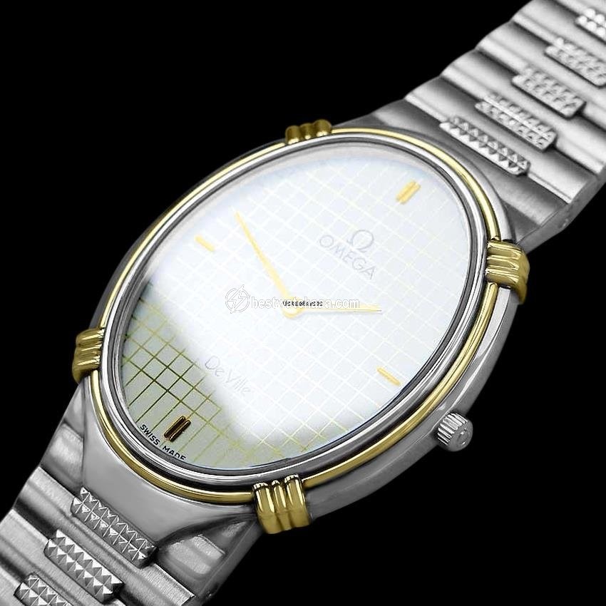 IMG_9081 Omega De Ville Mens watch Unisex Quartz Gold Steel AB 2 Replica 4