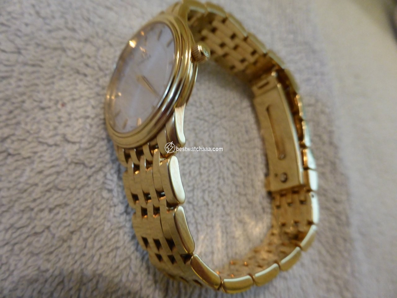 IMG_9081 Omega De Ville Prestige Womens watch Quartz Yellow gold 6503 833 Replica 4