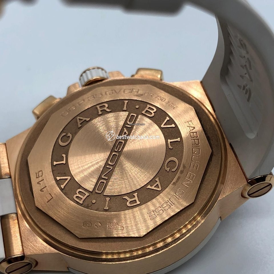 IMG_9081 Bulgari Diagono Womens watch Automatic Rose gold DGP35WGDWVDCH.8 Replica 4