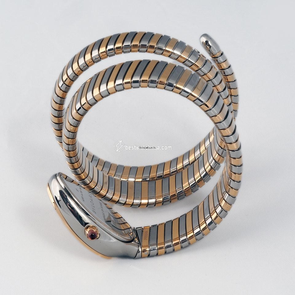 IMG_9081 Bulgari Serpenti Womens watch Quartz Gold Steel 102236 SP35C6SPG.2T Replica 4
