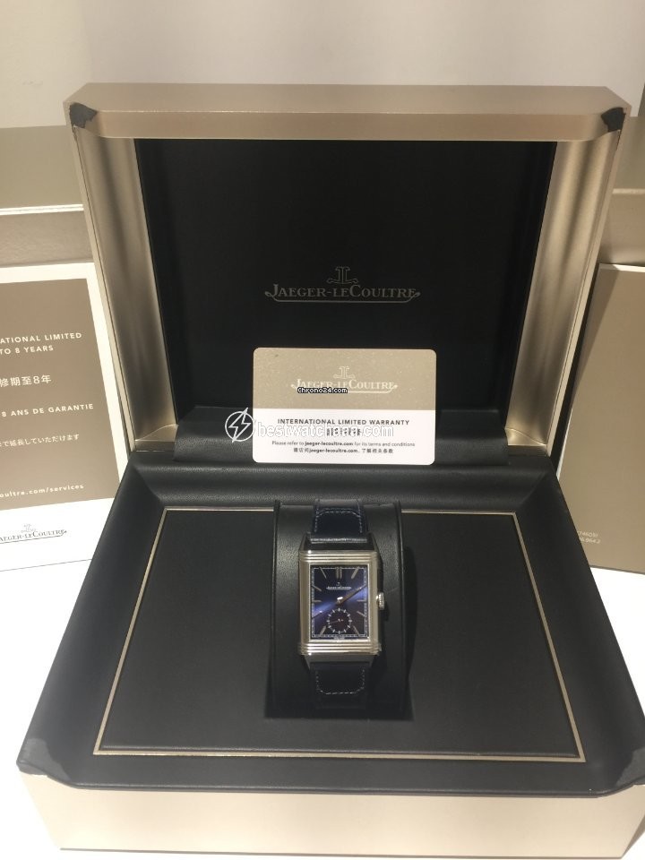 IMG_9081 Jaeger-LeCoultre Reverso Duoface Mens watch Unisex Manual winding Steel Q3988482 Replica 4