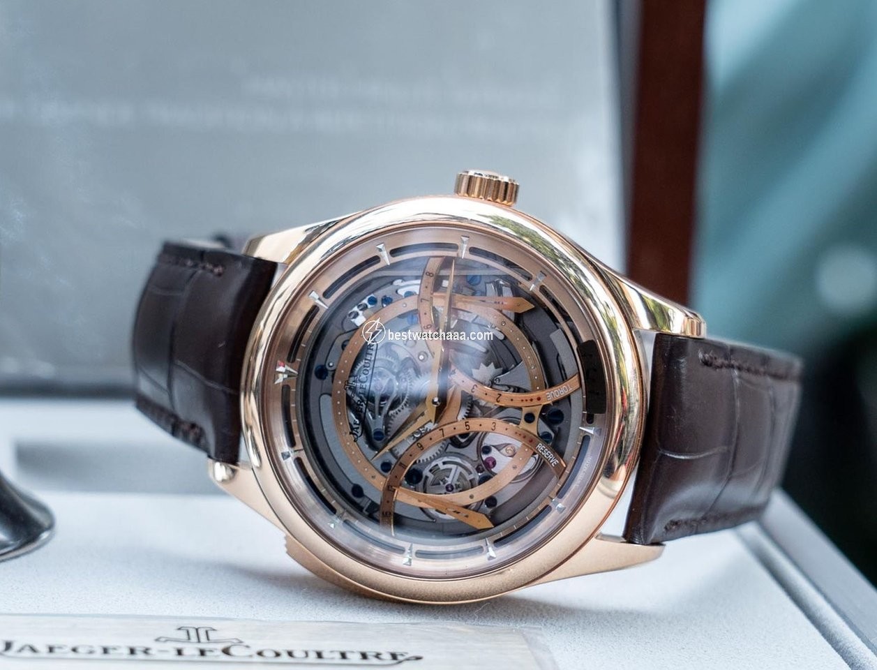 IMG_9081 Jaeger-LeCoultre Master Grande Tradition Mens watch Unisex Rose gold Q5012550 Replica 4