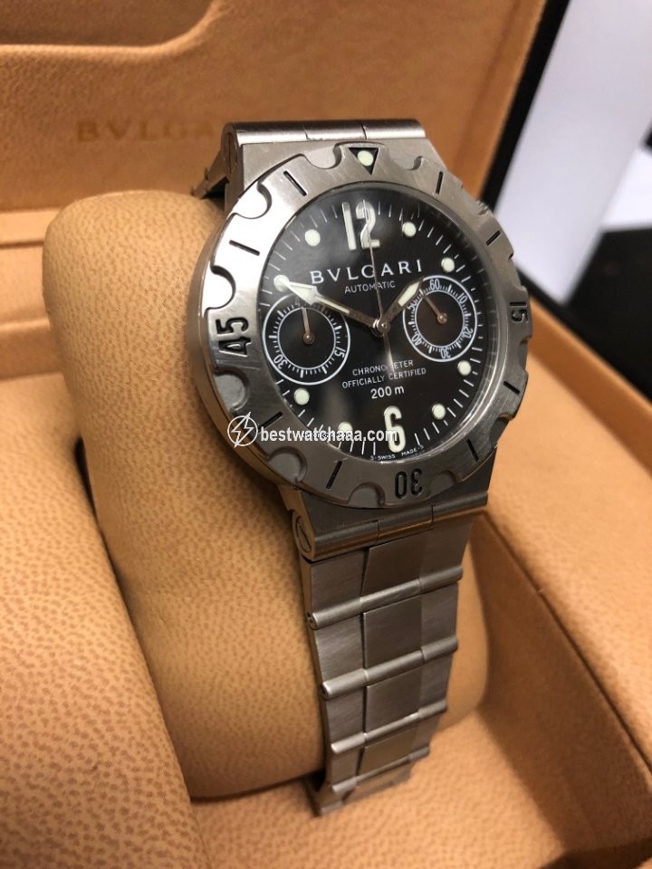 IMG_9081 Bulgari Diagono Mens watch Unisex Automatic Steel SCB38S Replica 4