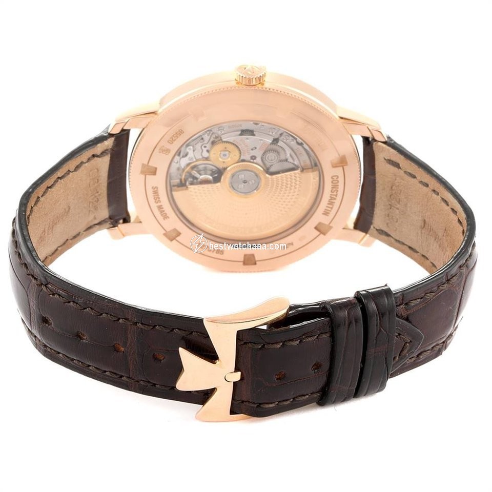 IMG_9081 Vacheron Constantin Traditionnelle Mens watch Unisex Automatic Rose gold 85520 000R-9850 Replica 4