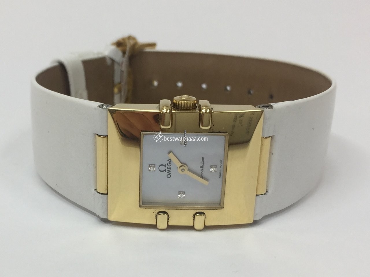 IMG_9081 Omega Constellation Womens watch Quartz Yellow gold 1631.78.61 Replica 4