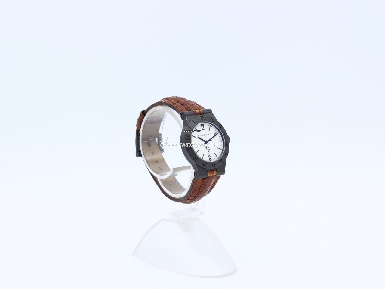 IMG_9081 Bulgari Diagono Mens watch Unisex Quartz Steel LC29SG Replica 4
