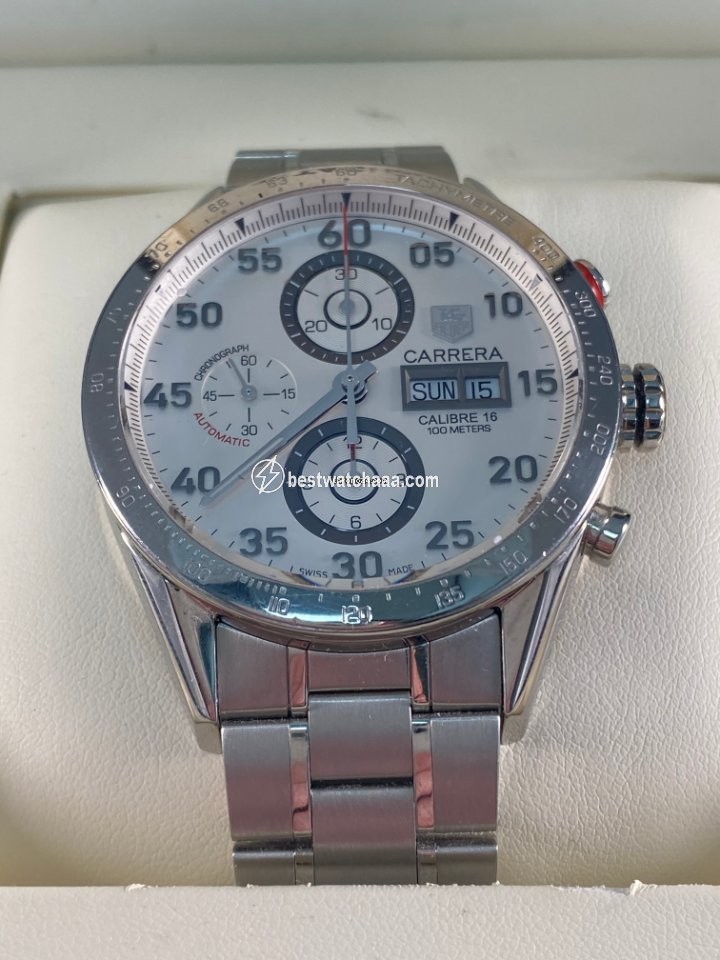 IMG_9081 TAG Heuer Carrera Calibre 16 Mens watch Unisex Automatic Steel CV2A11.BA0796 Replica 4