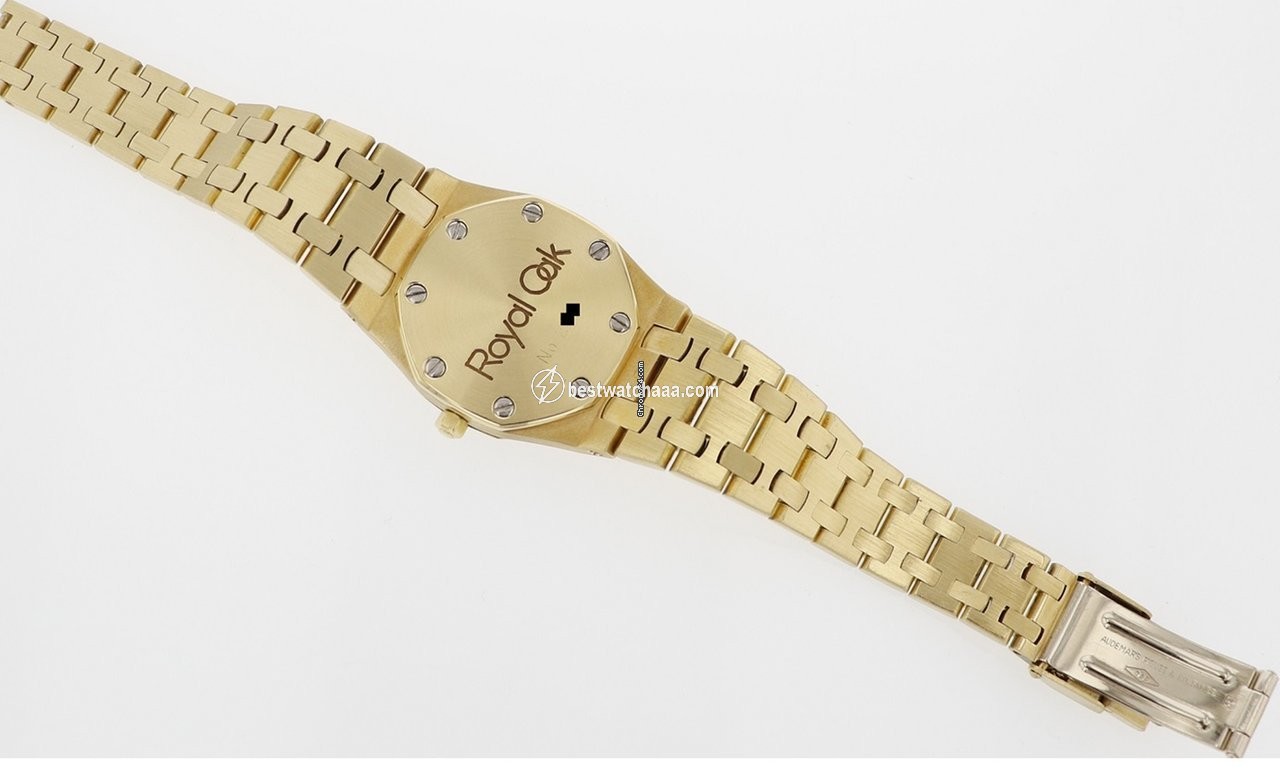IMG_9081 Audemars Piguet Royal Oak Lady Womens watch Quartz Yellow gold 6007BA Replica 4