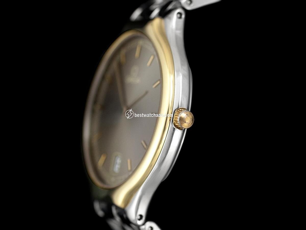 IMG_9081 Omega De Ville Mens watch Unisex Quartz Gold Steel 7458 Replica 4