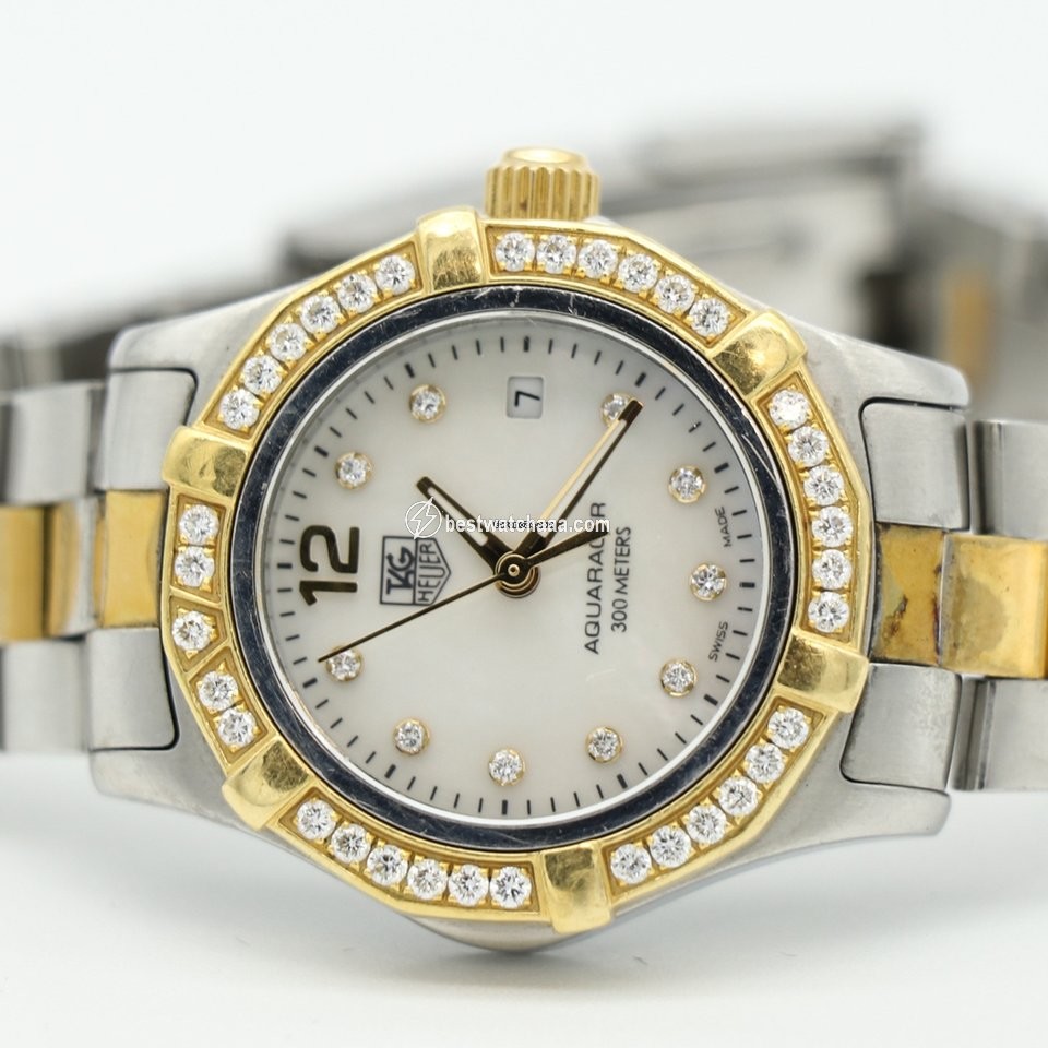 IMG_9081 TAG Heuer Aquaracer Lady Womens watch Quartz Gold Steel WAF1450.BB0825 Replica 4