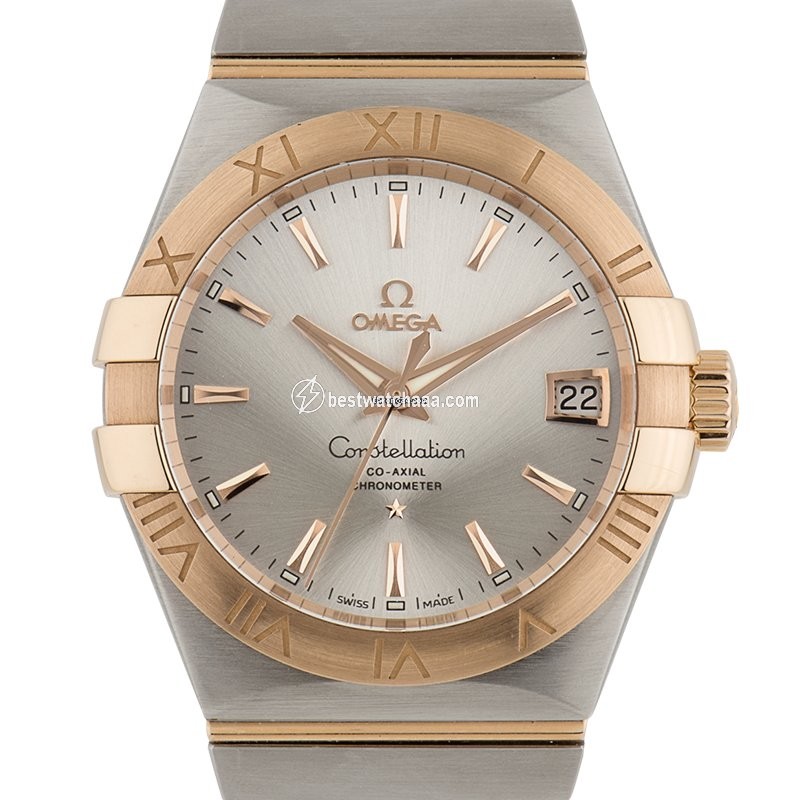 IMG_9081 Omega Constellation Men Mens watch Unisex Automatic Gold Steel 123.20.38.21.02.001 Replica 4