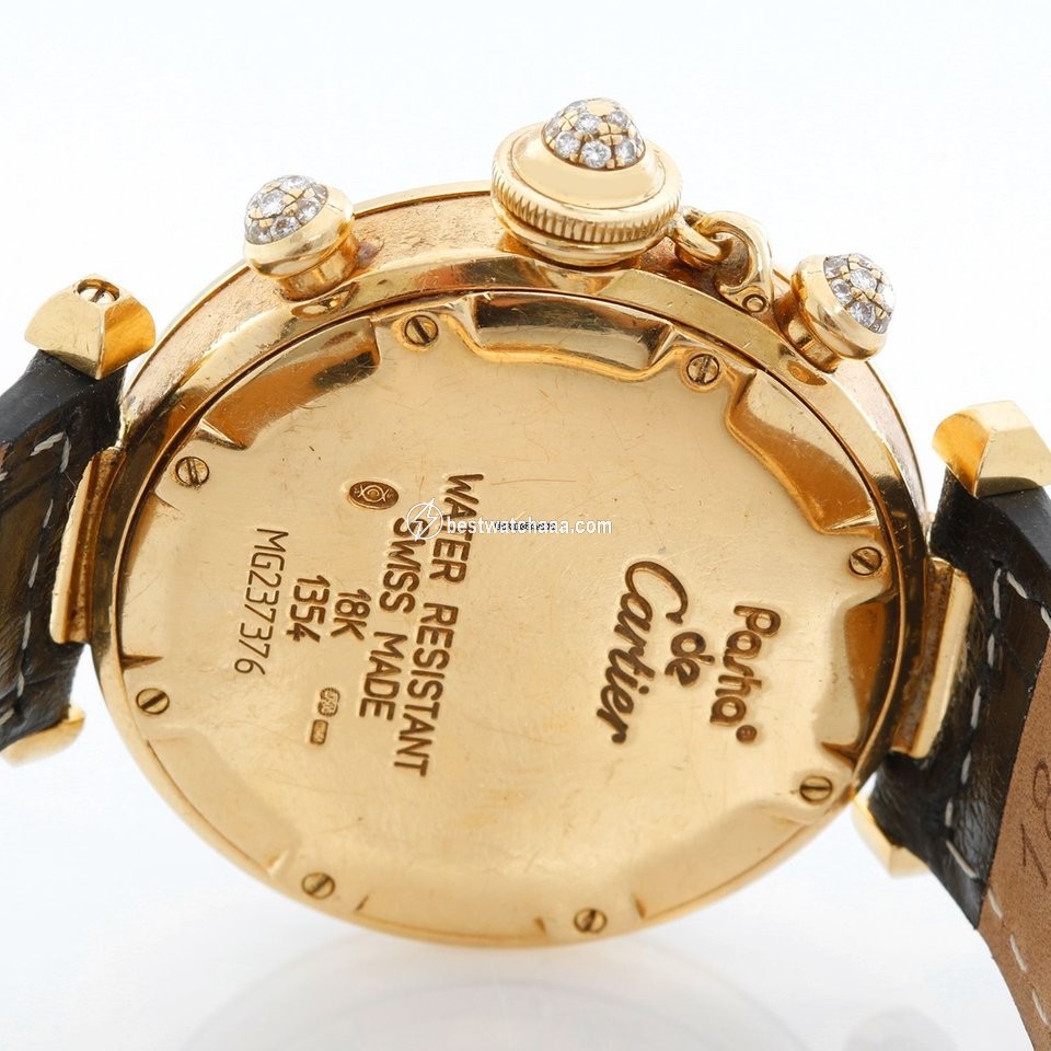 IMG_9081 Cartier Pasha Womens watch Quartz Yellow gold 1354 Replica 4