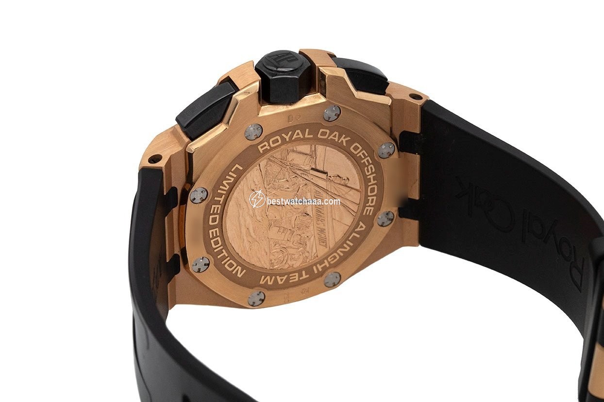IMG_9081 Audemars Piguet Royal Oak Offshore Chronograph Mens watch Unisex Automatic Rose gold 26062OR.OO.A002CA.01 Replica 4