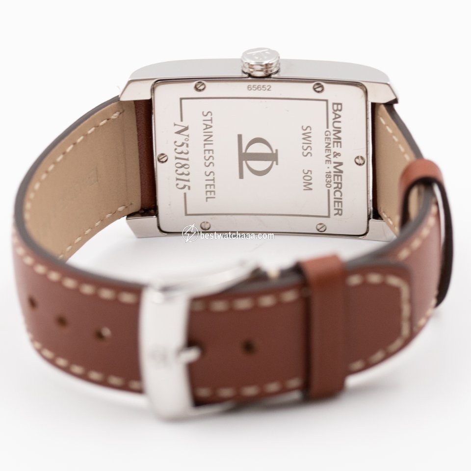 IMG_9081 Baume & Mercier Hampton Mens watch Unisex Quartz Steel 65652 Replica 4