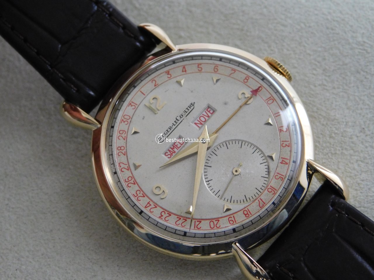 IMG_9081 Jaeger-LeCoultre Mens watch Unisex Manual winding Yellow gold 272749 Replica 4