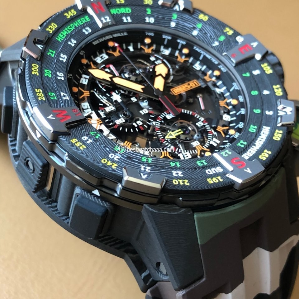 IMG_9081 Richard Mille Mens watch Unisex Manual winding Titanium RM 25-01 Replica 4