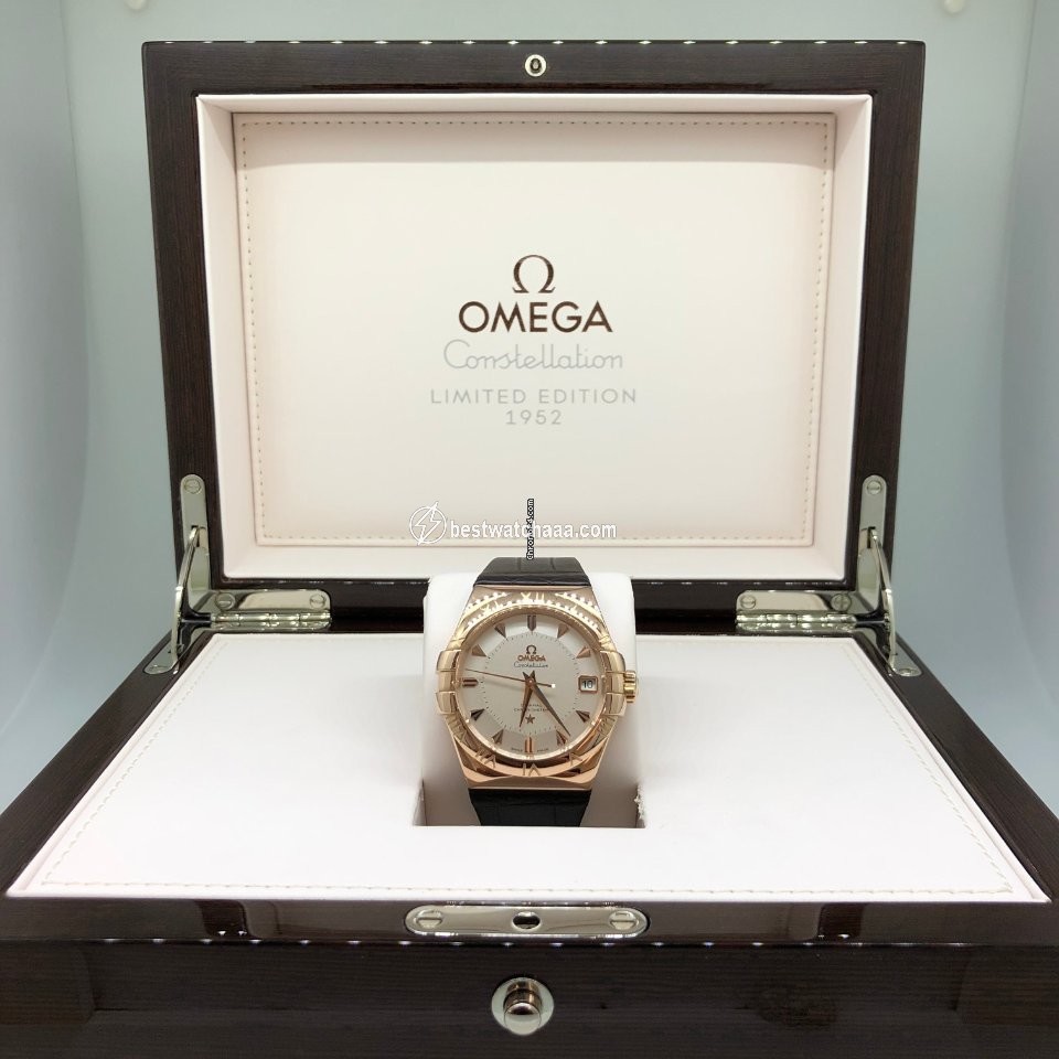 IMG_9081 Omega Constellation Men Mens watch Unisex Automatic Red gold 123.53.38.21.02.001 Replica 4