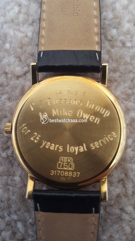 IMG_9081 Longines Presence Mens watch Unisex Quartz Yellow gold L4.743.6 Replica 4