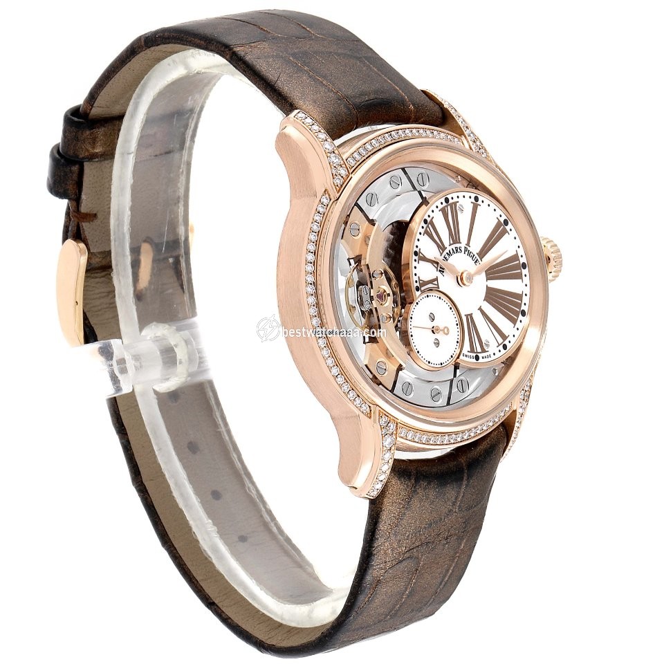 IMG_9081 Audemars Piguet Millenary Womens watch Manual winding Rose gold 77247OR.ZZ.1272OR.01 Replica 4