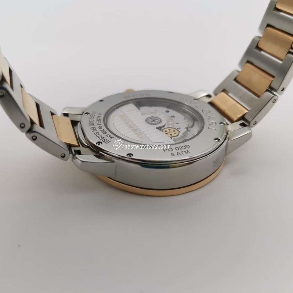IMG_9081 Bulgari Bulgari Mens watch Unisex Automatic Gold Steel BB41SPG Replica 4