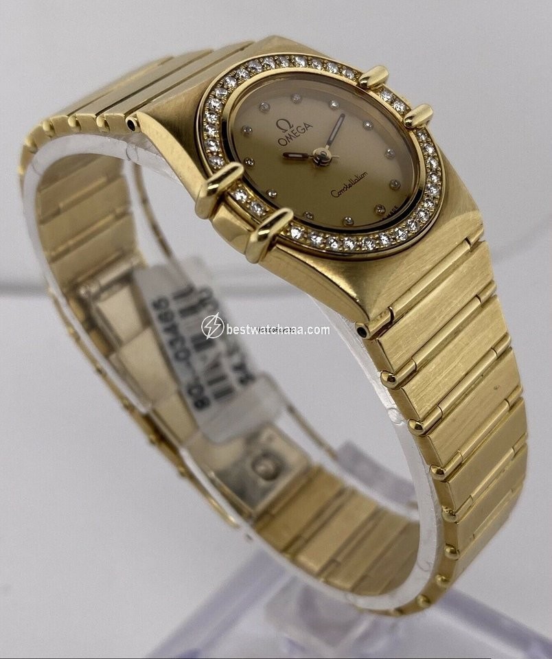 IMG_9081 Omega Constellation Ladies Womens watch Quartz Yellow gold 895.1076 Replica 4