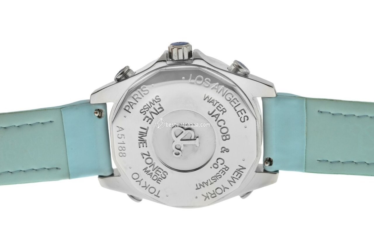 IMG_9081 Jacob & Co. Five Time Zone Mens watch Unisex Quartz Steel JCM-24DA Replica 4