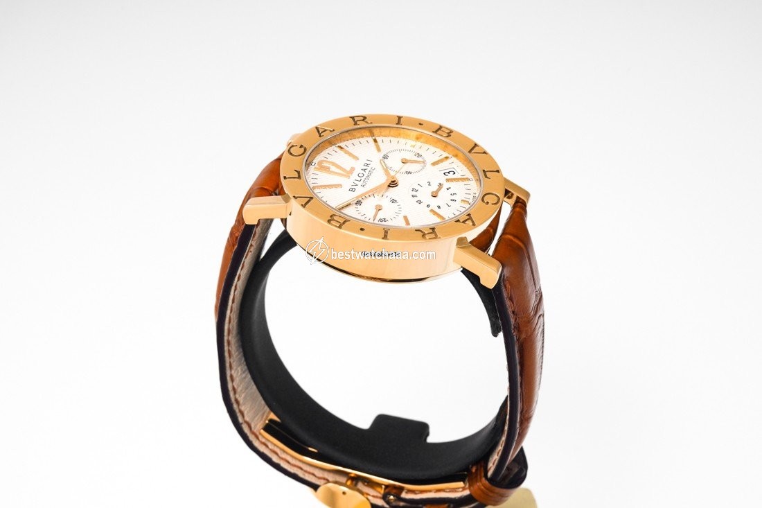 IMG_9081 Bulgari Bulgari Mens watch Unisex Automatic Yellow gold BB 38 GL CH Replica 4