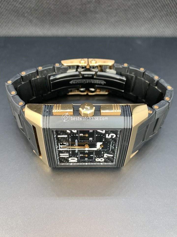 IMG_9081 Jaeger-LeCoultre Reverso Squadra World Chronograph Mens watch Unisex Automatic Red gold JLQ702L67P Replica 4