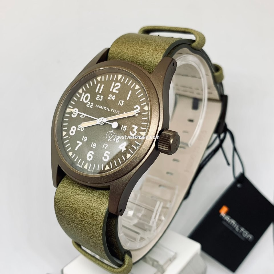 IMG_9081 Hamilton Khaki Field Mens watch Unisex Manual winding Steel H69449861 Replica 4