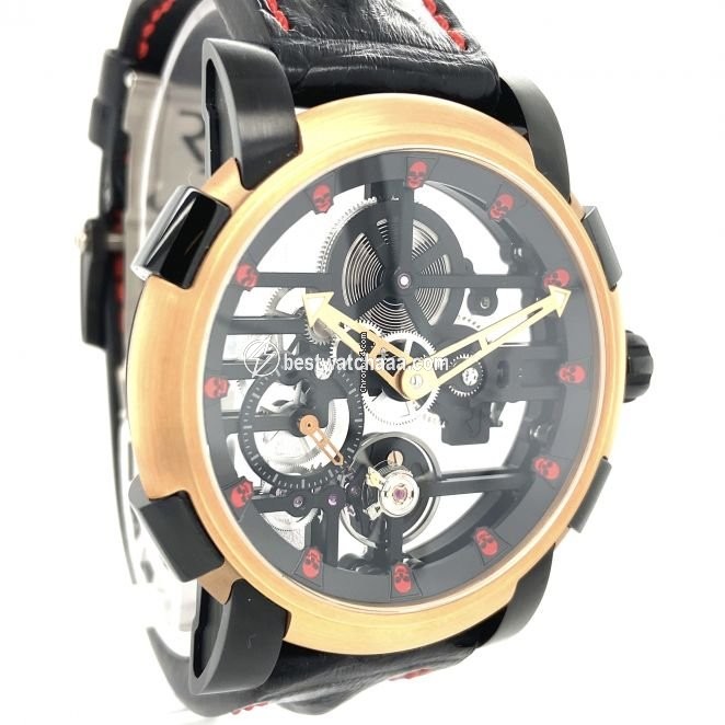 IMG_9081 Romain Jerome Moon-DNA Mens watch Unisex Manual winding Gold Steel RJ.M.AU.031.03 Replica 4