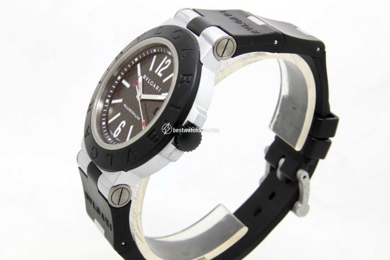 IMG_9081 Bulgari Diagono Mens watch Unisex Automatic Aluminum AL44TA Replica 4