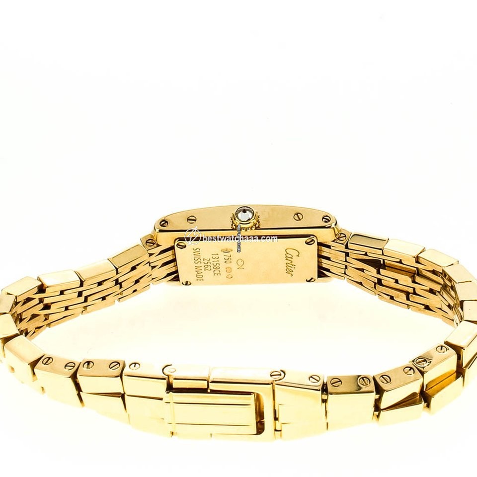 IMG_9081 Cartier Lanieres Womens watch Quartz Yellow gold 2562 Replica 4