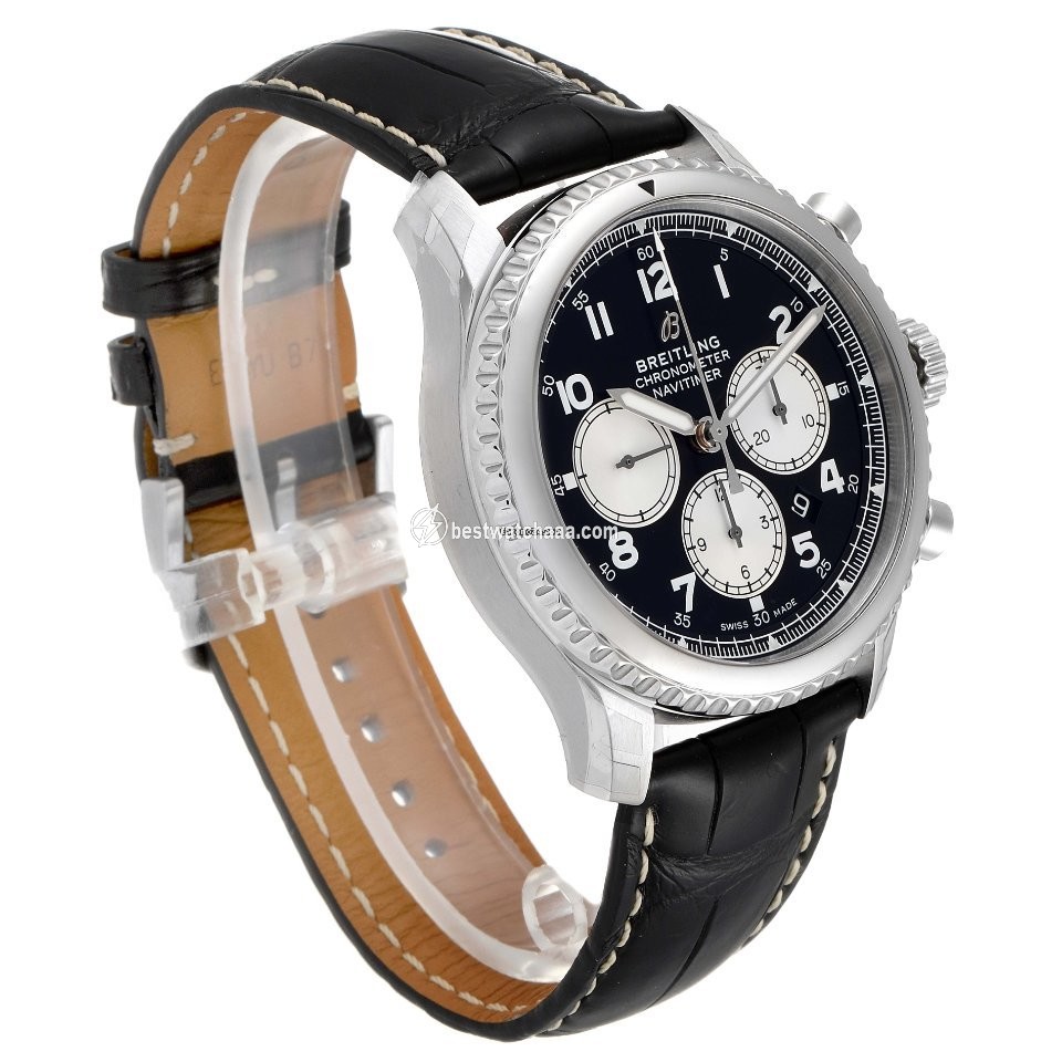 IMG_9081 Breitling Aviator 8 Mens watch Unisex Automatic Steel AB0117131B1P1 Replica 4
