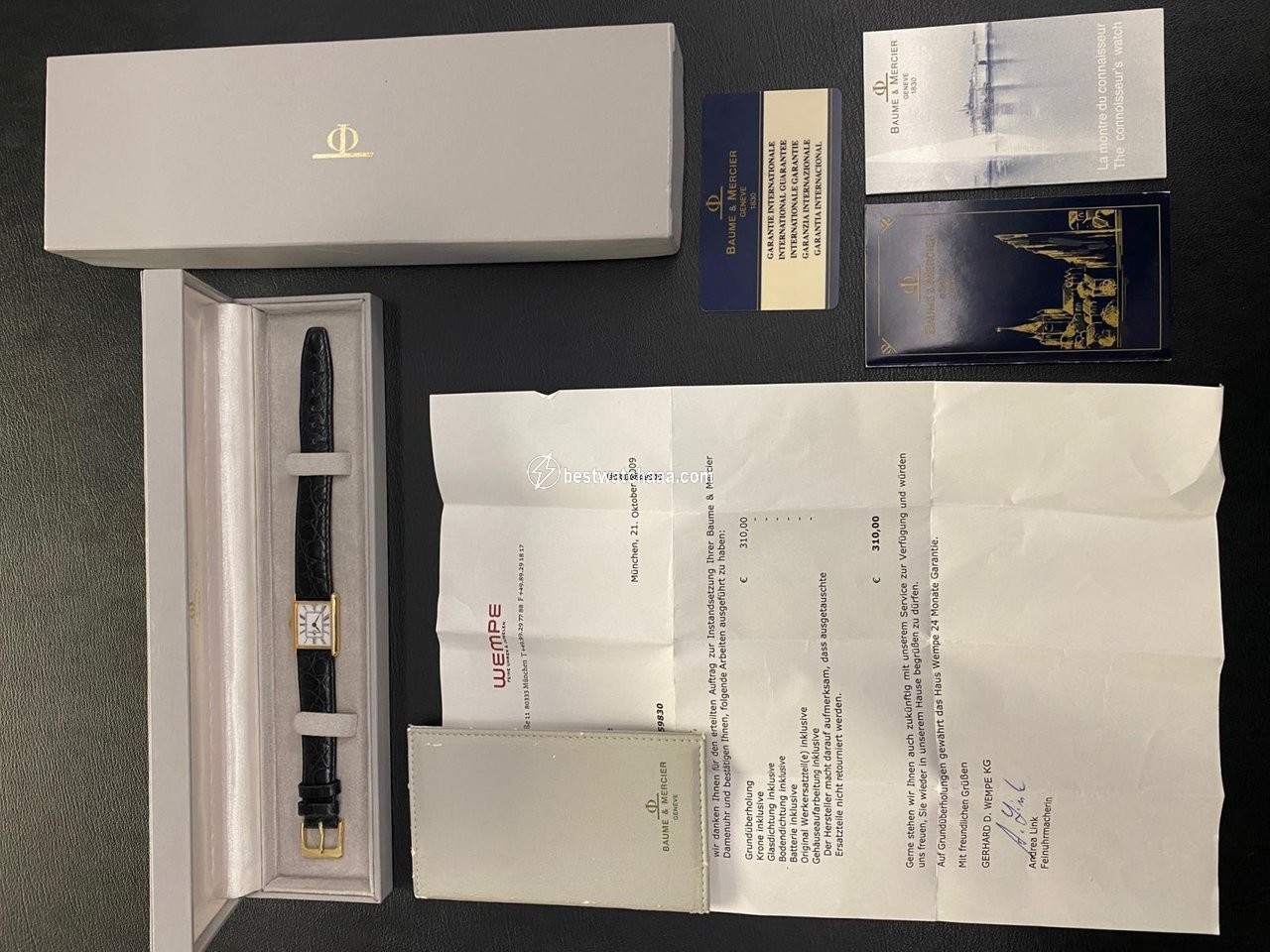 IMG_9081 Baume & Mercier Quartz Yellow gold 18307 Replica 4