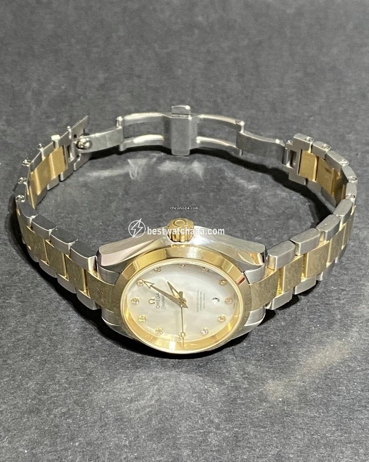 IMG_9081 Omega Seamaster Aqua Terra Womens watch Automatic Gold Steel 231.20.34.20.55.002 Replica 4