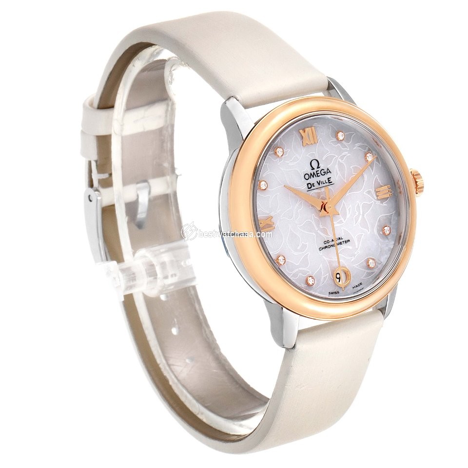 IMG_9081 Omega De Ville Prestige Womens watch Automatic Gold Steel 424.22.33.20.55.001 Replica 4
