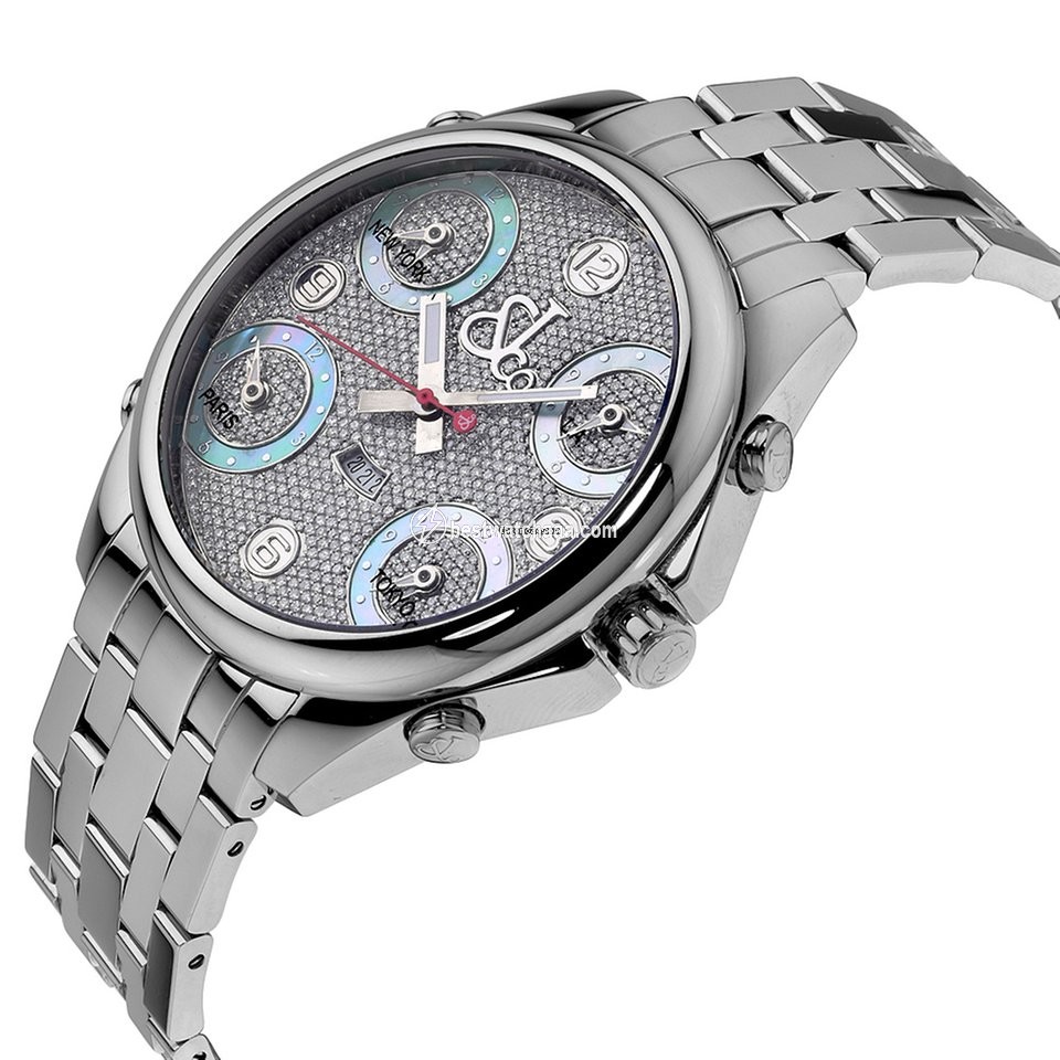 IMG_9081 Jacob & Co. Five Time Zone Mens watch Unisex Quartz Steel JC30G Replica 4