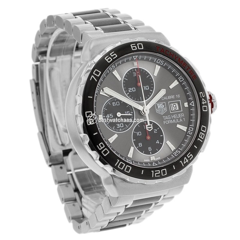 IMG_9081 TAG Heuer Formula 1 Calibre 16 Mens watch Unisex Steel CAU2011-0 Replica 4