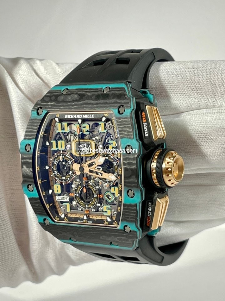 IMG_9081 Richard Mille RM 011 Mens watch Unisex Automatic Richard Mille RM011-03 Ultimate Edition Replica 4