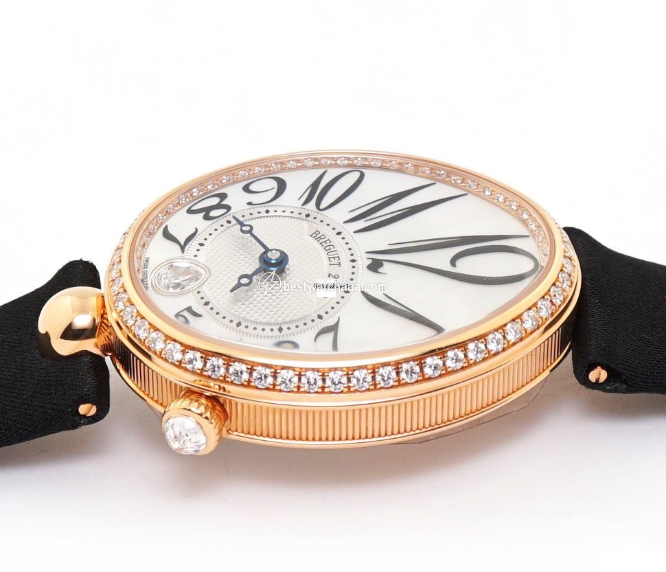 IMG_9081 Breguet Reine de Naples Womens watch Automatic Rose gold 8918BR 58 864 D00D Replica 4