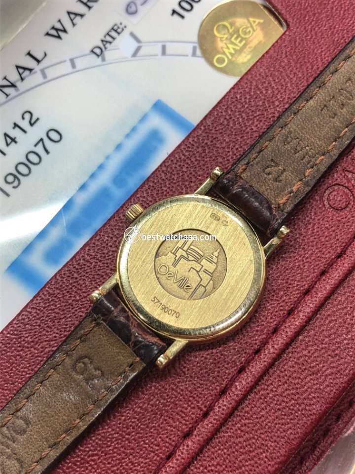 IMG_9081 Omega De Ville Womens watch Quartz Yellow gold 7360.14.12 Replica 4