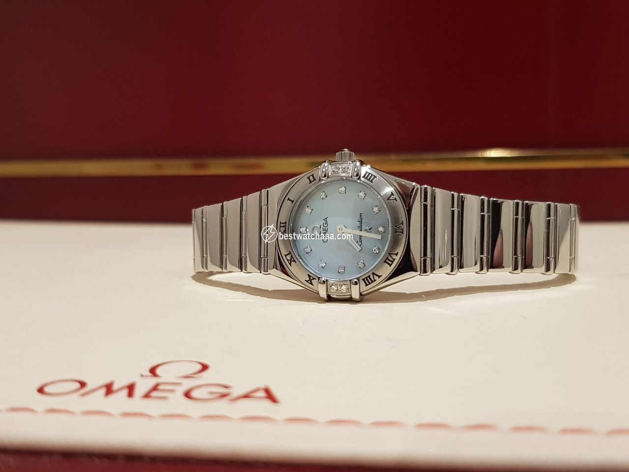 IMG_9081 Omega Constellation Womens watch Quartz Steel 1566.86.00 Replica 4